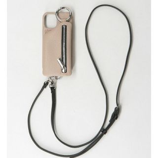 ビューティアンドユースユナイテッドアローズ(BEAUTY&YOUTH UNITED ARROWS)のajew iPhone12 mini レザーケース　ストラップ付き(iPhoneケース)