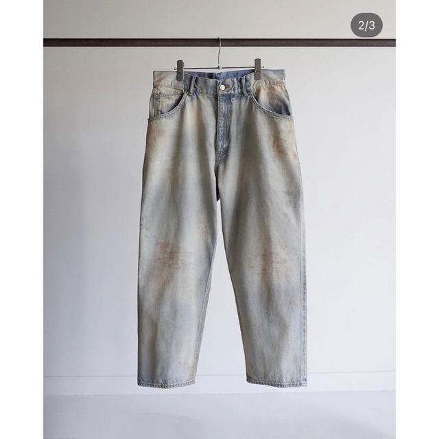 AGING SELVEDGE TAPERED 5P DENIM PANTS