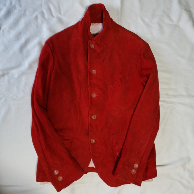 スペシャルオファ Paul Harnden RED blazer leather Harnden 【最終価格】Paul テーラードジャケット 