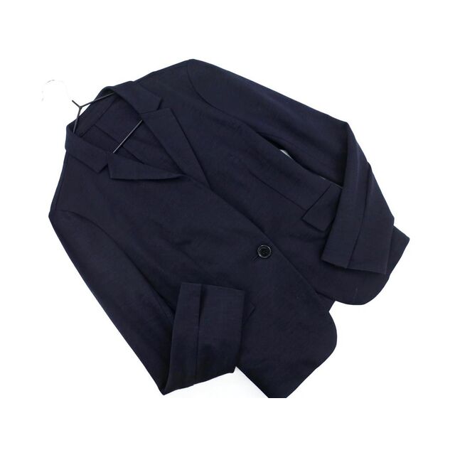 UNITED ARROWS ユナイテッドアローズ リネン混 テーラード ジャケット size36/紺 ■◇ レディース | フリマアプリ ラクマ