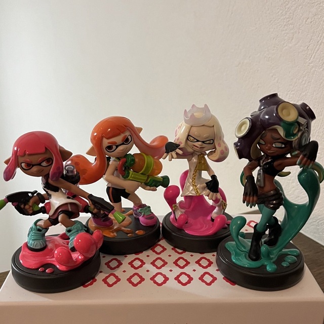 スプラトゥーン amiibo ガール ネオンピンク オレンジ ヒメ イイダ