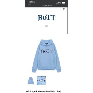 ワンエルディーケーセレクト(1LDK SELECT)のBOTT OG Logo Pullover Hoodie Lサイズ(パーカー)