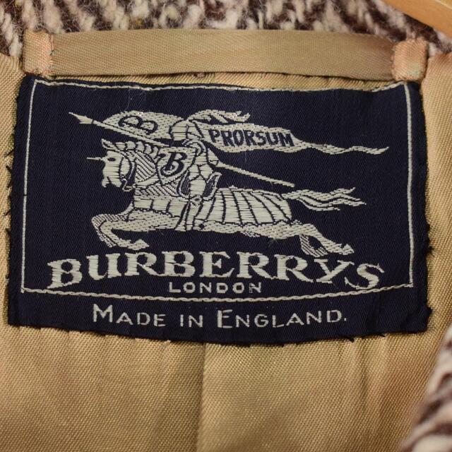 BURBERRY(バーバリー)の古着 50年代 バーバリー Burberry's IRISH HAND WOVEN TWEED ヘリンボーン ツイードコート 英国製 メンズXL ヴィンテージ /eva001800 メンズのジャケット/アウター(その他)の商品写真