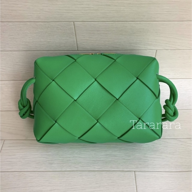 ●leather largeBraided バック GREEN● レディースのバッグ(ショルダーバッグ)の商品写真