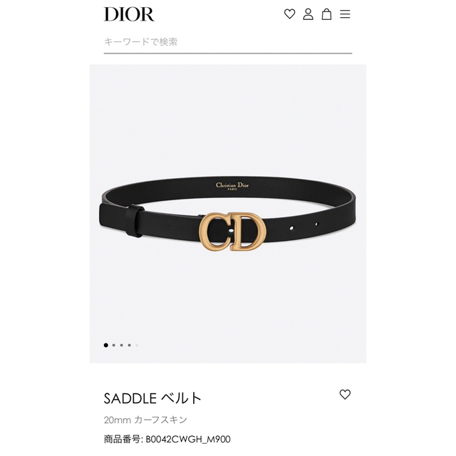 Christian Dior(クリスチャンディオール)のクリスチャンディオール　SADDLE ベルト レディースのファッション小物(ベルト)の商品写真