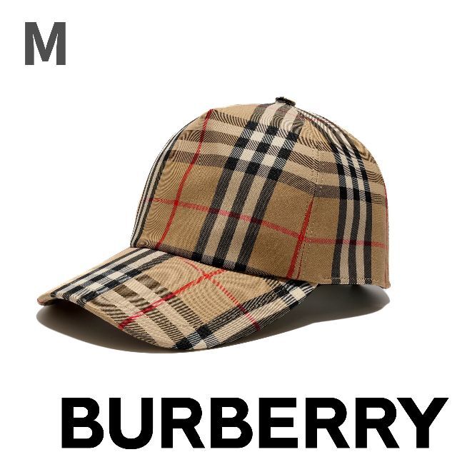 バーバリー帽子超美品Burberry ロゴアップリケヴィンテージチェック