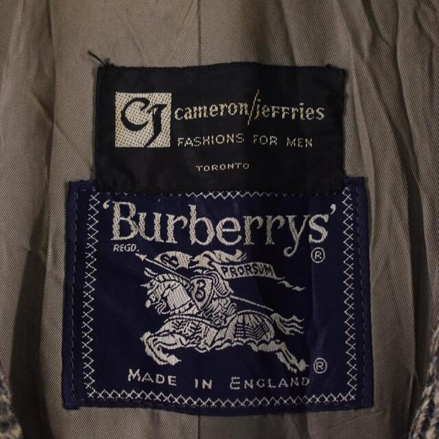 BURBERRY(バーバリー)の古着 80～90年代 バーバリー Burberry's SCOTTISH SAXONY ヘリンボーン ウール チェスターコート 英国製 メンズL ヴィンテージ /eva001784 メンズのジャケット/アウター(チェスターコート)の商品写真