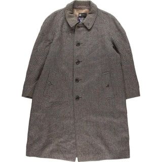 バーバリー(BURBERRY)の古着 80～90年代 バーバリー Burberry's SCOTTISH SAXONY ヘリンボーン ウール チェスターコート 英国製 メンズL ヴィンテージ /eva001784(チェスターコート)