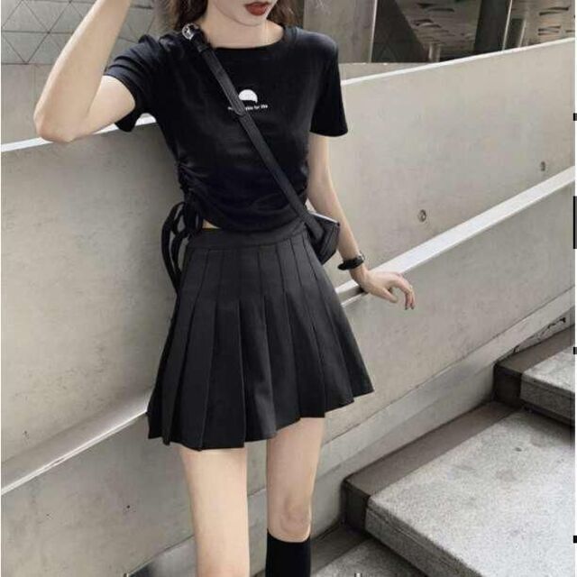 ミニ プリーツスカート(黒色)インナー付♡Mサイズ FPSFMBK | corbal.com.ec