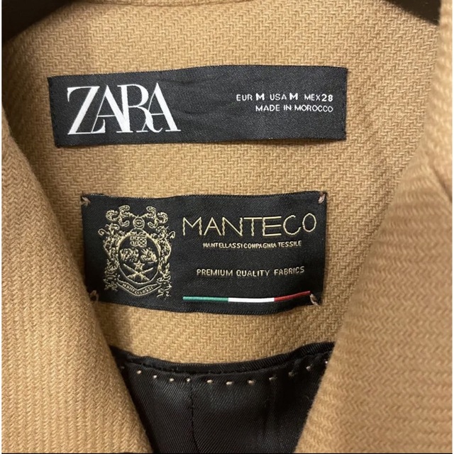 ZARA(ザラ)のZARA MANTECOウールチェスターコート M レディースのジャケット/アウター(ロングコート)の商品写真