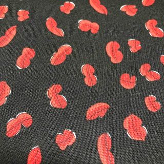 豆キッチ様専用 ロラライハリス Lotsa Lips ブラック sale品入荷(生地/糸)