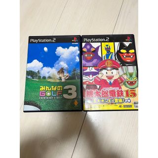 プレステ2 みんなのGOLF3 桃太郎電鉄15五大ボンビー登場！の巻(家庭用ゲームソフト)