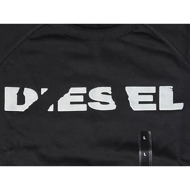 DIESEL(ディーゼル)のDIESEL  新品未使用　Lサイズ　スウェット　長袖　裏起毛　黒　ディーゼル メンズのトップス(スウェット)の商品写真