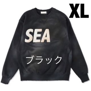 ウィンダンシー(WIND AND SEA)のSEA DAMAGED CREW NECK / BLACK(スウェット)