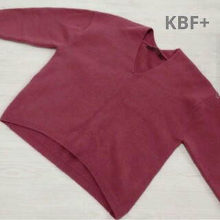 ケービーエフプラス(KBF+)のKBF＋ パープル/ニットセーター(ニット/セーター)