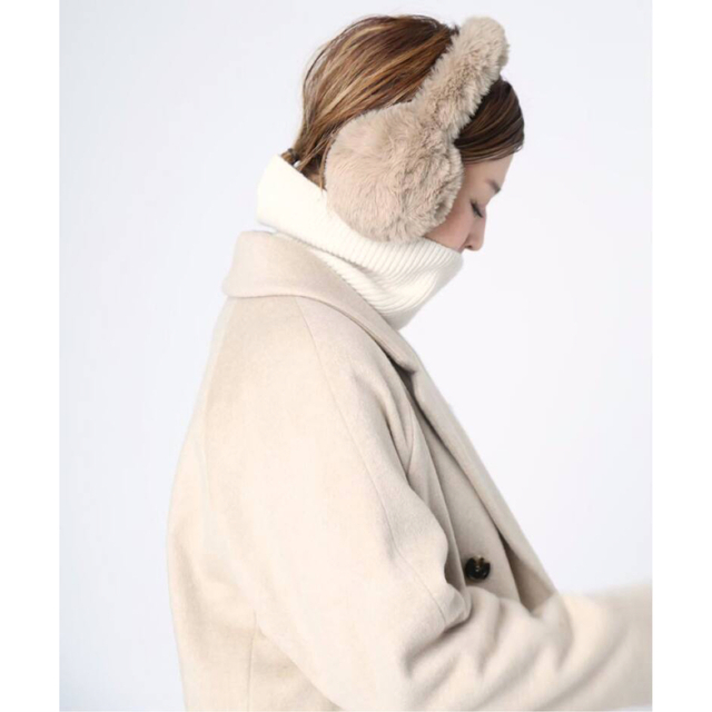 【CELERI/セルリ】 SHEARING EARFLAP MUFFS◆ベージュ