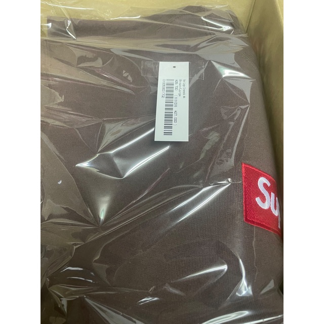 Supreme Box Logo Crewneck Brown L