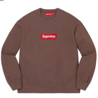 シュプリーム(Supreme)のSupreme Box Logo Crewneck Brown L(スウェット)