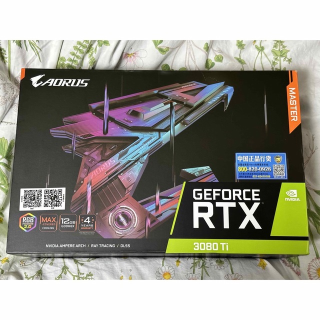 スマホ/家電/カメラGIGABYTE AORUS RTX3080Ti MASTER 12G