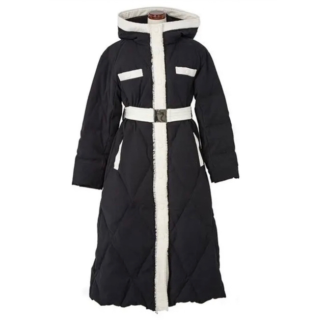 Herlipto Two-tone Belted Down Coat-