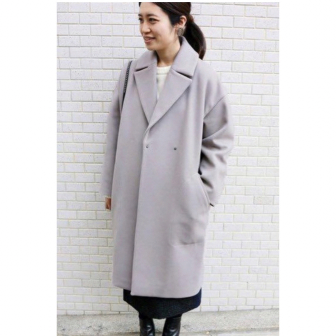 IENA manteco オーバーチェスターコート グレーB 36 【正規逆輸入品