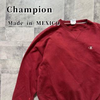 チャンピオン(Champion)のメキシコ製　スウェット　チャンピオン　赤　Lサイズ　レッド champion(スウェット)