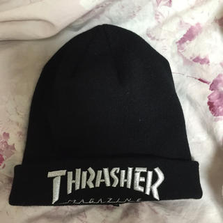 スラッシャー(THRASHER)のTHRASHER ニット帽 黒(ニット帽/ビーニー)