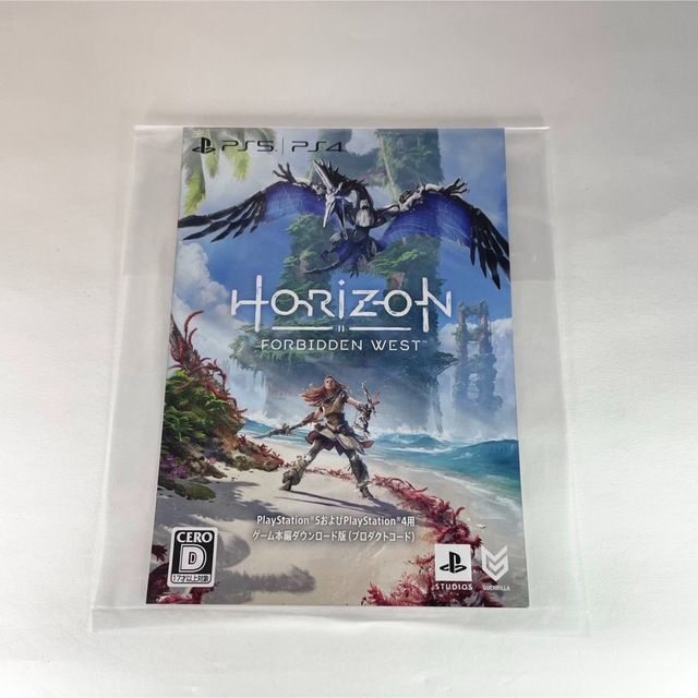 PlayStation(プレイステーション)のPS5 Horizon Forbidden West プロダクトコード冊子 エンタメ/ホビーのゲームソフト/ゲーム機本体(その他)の商品写真