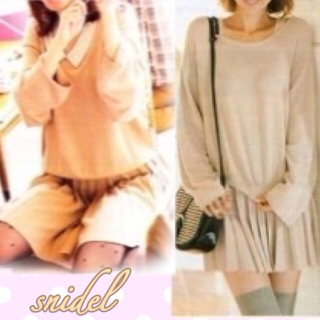 SNIDEL(スナイデル)のsnidel♡ニットセットアップ レディースのワンピース(ミニワンピース)の商品写真