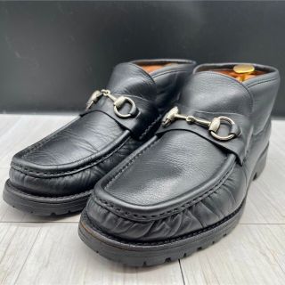 グッチ(Gucci)のGUCCI グッチ ビットローファー  25.5 レザー ブラック 41(ドレス/ビジネス)