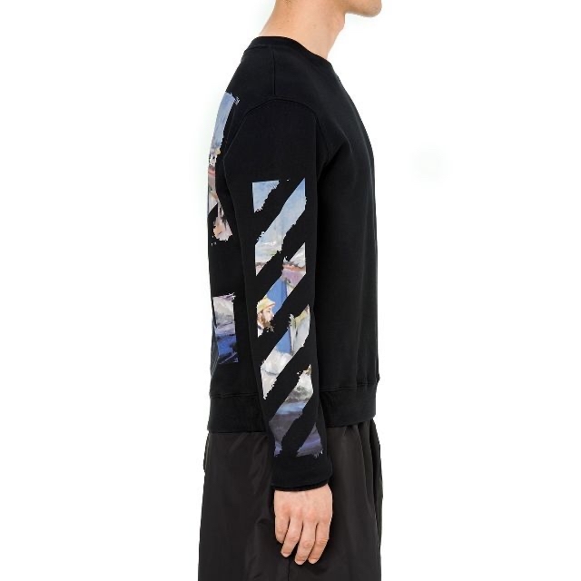 OFF-WHITE(オフホワイト)のOff-White DIAG COLORED ARROWS SLIMCREW L メンズのトップス(スウェット)の商品写真