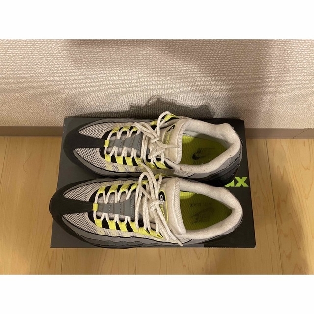 靴/シューズNIKE air max 95 neon yellow 2020 イエローグラデ