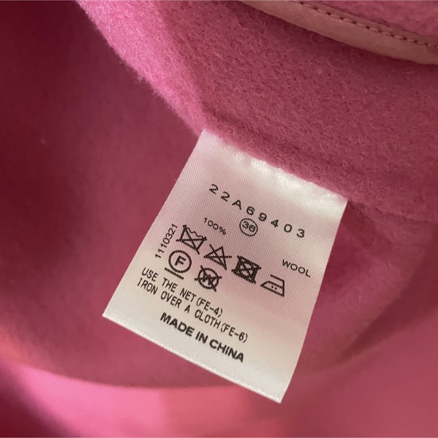 ルシェルブルー Hooded Over Coat ピンク ① ルシェルブルー Hooded Over Coat ピンク ①