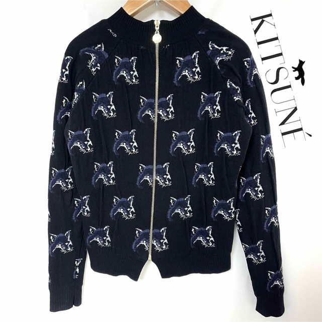 MAISON KITSUNE イタリア製 キツネ柄 バックジップ ニット S | フリマアプリ ラクマ