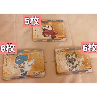 ポケットモンスター新作 早期予約特典 パートナーカード 6セット + 2枚(シングルカード)