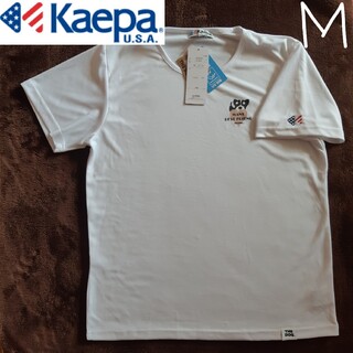 ケイパ(Kaepa)のケイパ kaepa レディース M 新品 Tシャツ 白 半袖 メッシュ 犬(Tシャツ(半袖/袖なし))