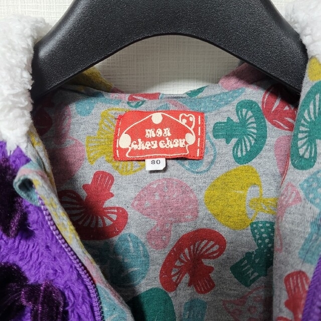 Mon chouchou(モンシュシュ)のmon chou chou ロンパース　ネコ着ぐるみ　80 キッズ/ベビー/マタニティのベビー服(~85cm)(ロンパース)の商品写真