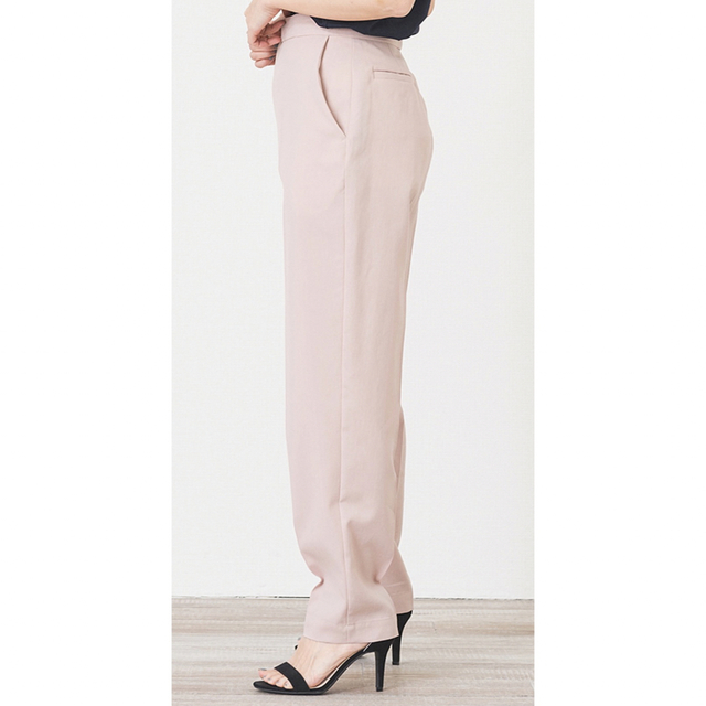 新品 ヨリ 34 パンツ トラウザーカラーパンツ ピンク yori 【50%OFF