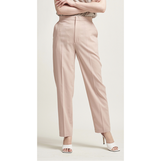 新品 ヨリ 34 パンツ トラウザーカラーパンツ ピンク yori 【50%OFF