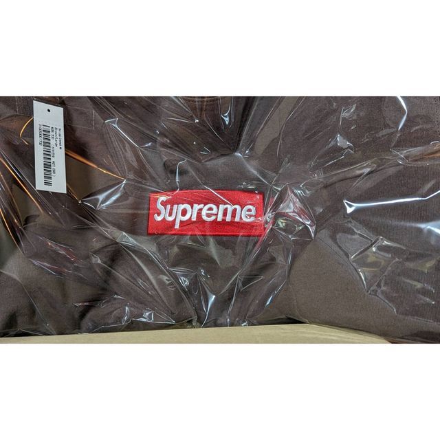 Box Logo Crewneck Brown L 01