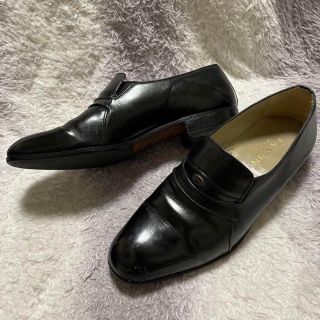 ランバン(LANVIN)のs165 LANVIN PARIS ビジネスシューズ スリッポン 黒 ブラック(ドレス/ビジネス)