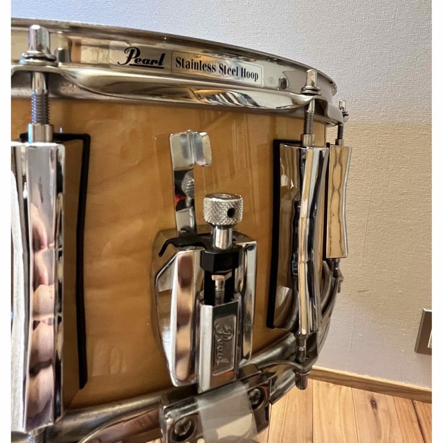 pearl(パール)の還元分値引きにします！スネア Pearl（中古）14"×6.5" バーチ  楽器のドラム(スネア)の商品写真