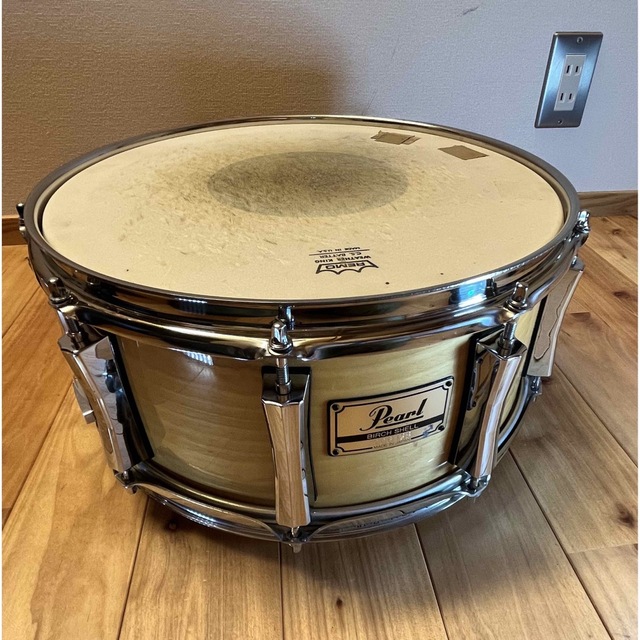 pearl(パール)の還元分値引きにします！スネア Pearl（中古）14"×6.5" バーチ  楽器のドラム(スネア)の商品写真