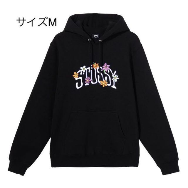 stussy パーカー サイズMブラック-