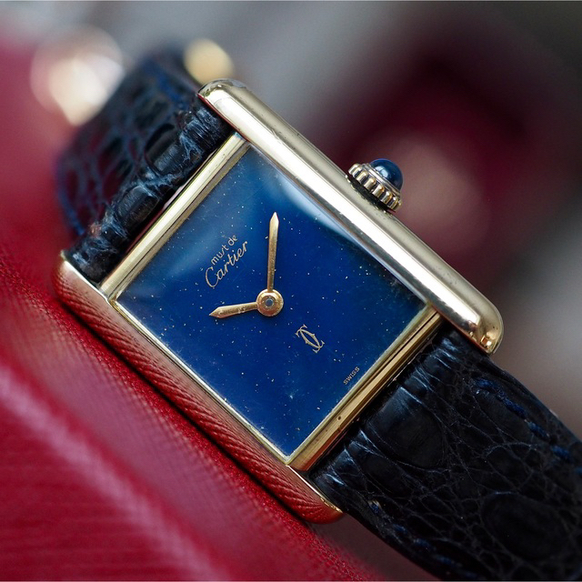 Cartier(カルティエ)の希少・美品✨カルティエ マストタンク ラピスラズリ文字盤 ✨ロレックス オメガ  レディースのファッション小物(腕時計)の商品写真