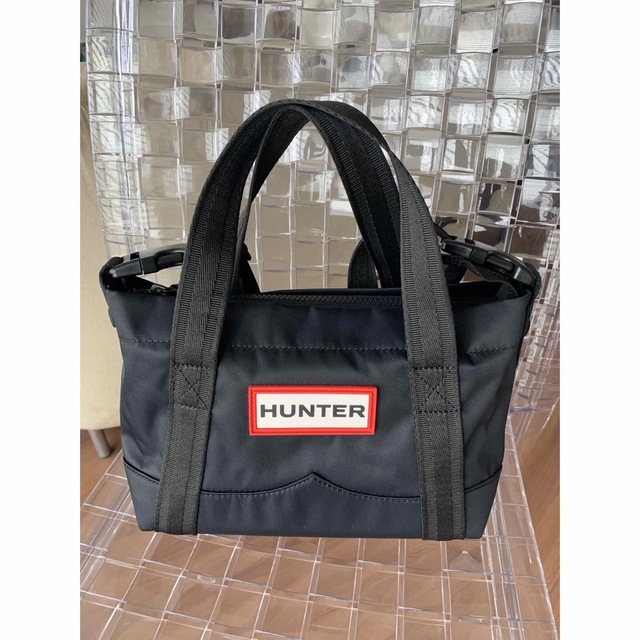 HUNTER ミニトートバッグ　ブラック