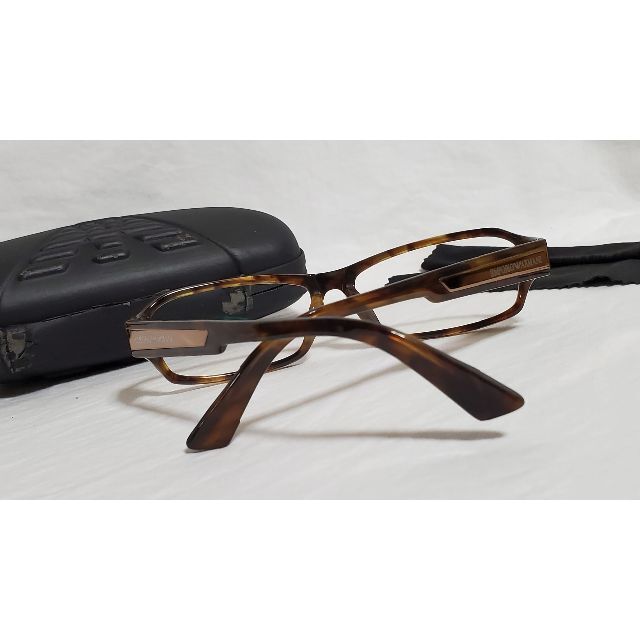Emporio Armani(エンポリオアルマーニ)の正規 アルマーニ イーグルアイコンロゴ グラデーションプレート 眼鏡 茶 付属有 メンズのファッション小物(サングラス/メガネ)の商品写真