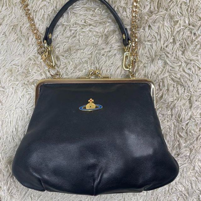 Vivienne Westwood(ヴィヴィアンウエストウッド)の【極美品】ヴィヴィアンウエストウッド　がま口　ミニショルダーバッグ　オーブ レディースのバッグ(ショルダーバッグ)の商品写真