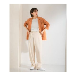 ケービーエフ(KBF)の【L.BEIGE】ルーズボトムアシメパンツ(その他)