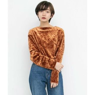 ケービーエフ(KBF)の【BROWN】クラッシュベロアプルオーバー∴(カットソー(長袖/七分))